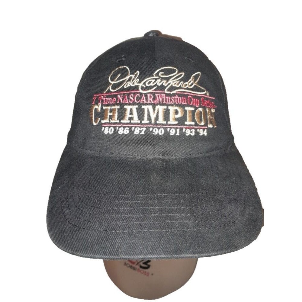 Vintage Dale Earnhardt 7 Time Winston Cup Champion Nascar Adjustable Cap Hat